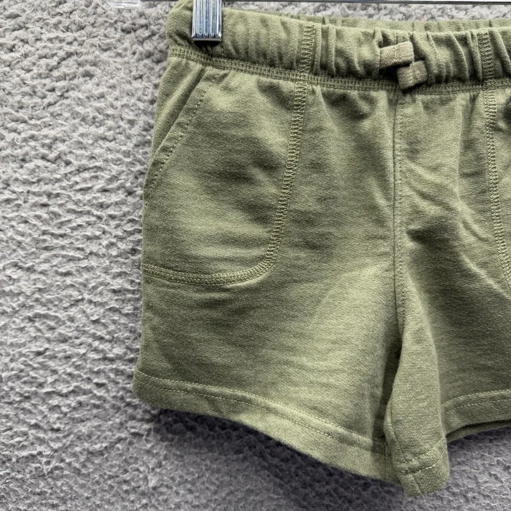 Carters Shorts Toddler Boys Size 4T Green Cotten Blend Shorts Size 4T